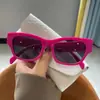 Gafas de Sol Poligonales Estilo Nuevo Azul Dopamina Ojo de Gato de Alto Valor Transfronterizas con Protección Solar y Diseño Elegante para Fotografía Callejera, Gafas de Sol para Mujer