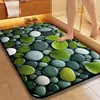 Alfombrilla de baño tridimensional transfronteriza, alfombrilla antideslizante, alfombrilla de suelo de diatomeas tipo guijarro, alfombrilla de pie de secado rápido y absorbente para la entrada del baño