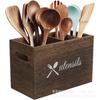 Amazon Wholesale Estante de Cocina Caja de Almacenamiento para Utensilios de Cocina Caja Organizadora de Múltiples Compartimentos para Cuchillos y Tenedores Organizador de Vajilla Estilo Antiguo