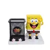 Regalo del Día del Niño Estrella de Mar Patrick Bob Esponja Portalápices Creativo Almacenamiento de Papelería de Escritorio Adorno de Metal