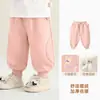 Pantalones de forro polar Kaka Panda para niño, pantalones largos de invierno cálidos para niños, ropa de invierno para niña, pantalones de otoño e invierno para bebé
