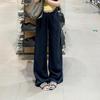 Pantalones Rectos de Lino Casuales con Cordón, Pierna Ancha, Deportivos, Caída Suelta, Largos hasta el Suelo para Mujer, Tendencia Verano 2026, Nuevo Estilo