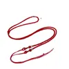 Cuerda Colgante DIY de Cuenta Dzi Cruzada Hebilla de Seguridad de Jade Jade Cadena de Clavícula Roja para Hombres y Mujeres Venta al por Mayor