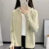 Chaqueta de Verano 2025 Nueva para Mujer con Protección Solar, Resistente a los Rayos UV, Capucha Desmontable, Ligera, Fresca y Transpirable, UPF50+