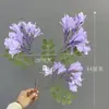 Flor de Jacarandá Simulada Planta Verde de Ingeniería Arreglo Floral Decoración Patio Liloso Flor Accesorios para Fotografía de Bodas Flores Falsas