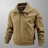 Nova Jaqueta Bomber Masculina Primavera e Outono Solta plus size Ferramenta Algodão Fina Casual Exterior Jaqueta para Jovens e Meia-idade