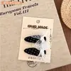 Nuevos pasadores de tela color café, versátiles y lindos, adecuados para niñas, elegantes pasadores para flequillo, pasadores laterales y elegantes accesorios para el cabello