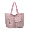Otoño 2026 Nuevo Estilo Bosque Moda Bolso Tote de Gran Capacidad con Lazo de Alto Valor Bolso Sencillo para el Trabajo Moderno