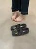 Zapatos Mary Jane Planos Grises con Piel para Mujer Calzado Exterior 2025 Nuevos Zapatos de Una Correa con Forro Polar de Otoño e Invierno