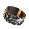 Anillo de Mano de Dios Personalizado Estilo Europeo y Americano, Anillo para Hombre de Plata Tailandesa, Anillo para Dedo Índice de Hombre con Pintura Famosa Vintage Artística