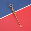 Palito de Ouvido de Cobre Puro Feito à Mão Ferramenta Criativa para Limpeza de Ouvido Latão Pingente de Chaveiro Portátil Colher de Ouvido Única Vintage