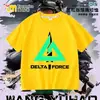 Delta Juego Acción Weilong Periférico Ropa Camiseta de Manga Corta para Niños Verano Unisex Camiseta Básica para Estudiante Top 9