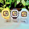 Reloj Cuadrado de Gelatina de Silicona Nuevo Pikachu Transfronterizo para Niños y Niños Reloj de Silicona de Dibujos Animados Venta Directa de Fábrica al por Mayor
