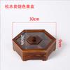 Caja de madera con celosía Jiugong, caja de dulces china de madera maciza, mesa de centro para sala de estar, caja de frutos secos de madera decorada para el hogar con tapa
