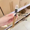 Pele de Raposa do Ártico Sandália Verde Pelo Animal Pincel de Maquiagem Pincel de Sombra para Olhos Pincel para Sombrear o Nariz Detalhe Iluminador Contorno Blush Iluminador