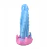 Juguete de Enchufe Anal con Cuentas de Dragón de Colores Expansor Anal de Silicona Líquida Juguete Masturbador Femenino Adulto Suave