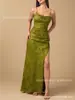 Vestido de Fiesta Largo Retro Francés 2026 para Mujer, con Cuello Oscilante de Tirantes, Espalda Descubierta, Fruncido, Abertura, Jacquard