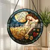 Vidro de Elfo Transfronteiriço Enfeites Coloridos Decorações de Vidro de Natal Decorações de Janela Coletores de Sol para Jardim