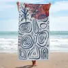 Alfombra de rizo patrón de moda toalla para sudar toalla de playa toalla de baño chal toallita de microfibra impresión digital costero