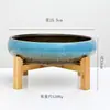 Macetas de Cerámica para Suculentas con Esmalte de Horno de Colores de 10 Pulgadas, Creativas para Interiores, Escritorio, Adornos de Bonsái, Macetas de Cerámica Transfronterizas para Jardinería