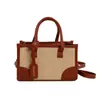 Bolsa Pequena Quadrada de Ombro Único Patchwork Tecido de Luxo Feminina 2026 Nova Tendência Coreana de Nicho Color Block Transversal para o Dia a Dia