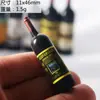 1:12 casa de boneca simulação mini vinho tinto garrafa de vinho tinto seco comida em miniatura cena de brincar modelo