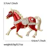 Nuevo Estilo Europeo y Americano Esmalte Esmalte Moda Broche de Caballo Exquisito Pin de Solapa para Traje Abrigo Versátil Mayoreo