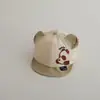 Chapéu de Bebê Verão Fino Aba Macia Estilo Estrangeiro Fofo Chapéu de Sol para Bebê Chapéu de Sol com Proteção Solar de Malha para Bebê