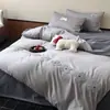 Nuevo Juego de Cuatro Piezas de Algodón de Fibra Larga de Xinjiang para Cuatro Estaciones 100% Algodón Puro, Funda de Edredón de Algodón Puro, Sábana Ajustable, Regalo para Inauguración de Casa, Ropa de Cama, Nantong