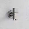 Grifo para Fregadero de Baño de Cobre Color Gris Metalizado, Apertura Rápida, Monomando Frío, Grifo de Agua para Balcón, Boquilla Doméstica Antisalpicaduras