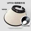 Primavera 2025 Novo Chapéu de Sol com Proteção UV Feminino Chapéu Feminino Aba Larga Fashionável Tendência Cobertura Facial Solar Topo Vazio