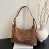 Bolsas de Designer de Nicho para Mulheres, Grande Capacidade, Nova Bolsa de Ombro/Axila Retrô Outono/Inverno 2025, Bolsa de Mão Casual para o Dia a Dia