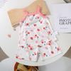 Novo Conjunto de Shorts com Regata de Seda Gelada Infantil para Meninas Saírem Roupa Fresca com Alças Roupas de Casa para Bebê Roupas para Ar Condicionado