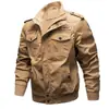 Aliexpress Amazon Outono e Inverno Novo Casaco Masculino Estilo Militar de Algodão Roupa de Trabalho Tamanho Grande Moda Masculina 9931