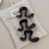 Pinza para el Cabello de Media Cola con Letra de Onda Irregular Pequeña Pinza de Agarre Cabeza de Mujer Elegante de Alto Nivel Clip Tiburón de Media Cola Accesorios para el Cabello