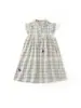26 Vestido de Verano para Niña Moda Europea y Americana Nuevo Patrón a Cuadros Vestido Infantil Vestido de Princesa Cuello Redondo Vestido para Niños