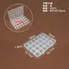 Caja de Almacenamiento de Plástico Transparente de 5 Compartimentos, 8 Compartimentos, 10 Compartimentos, 15 Compartimentos, 24 Compartimentos para Cuentas, Componentes, Joyería y Piezas