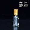 Botella de Vidrio Transparente con Rodillo Botella de Perfume Portátil Reutilizable Aceite Esencial para Masaje Logo Personalizable Botella Vacía de Muestra 5-100ml