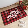 Ambiente Navideño Transfronterizo Alfombrillas de Baño y WC Entrada Entrada Antideslizantes y Resistentes a Manchas Alfombrillas de Piso al por Mayor