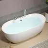 Bañera Acrílica Integrada Sin Costuras de Alta Gama de Tamaño Pequeño para una Persona, de Uso Doméstico para Baño, Independiente para Adultos