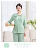 Ropa de Trabajo para Salón de Belleza, Esteticista, Terapia de Pies, Terapia de Cabeza, Técnico de Masajes, Uniforme de Club Traje de Primavera y Verano