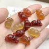 Colgante de Ágata Carmesí Natural Lindo para Mascota al por Mayor, Colgante Tallado de Ágata Transparente Hielo Accesorios de Joyería DIY Colgante Pequeño