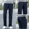 Pantalones casuales rectos holgados de algodón puro de alta gama populares para hombre, pantalones de negocios elásticos versátiles de pierna ancha de moda para el otoño de 2026