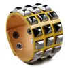 Pulseras de Cuero Punk de Suministro Estable Transfronterizo Europeo y Americano Joyería Exagerada para Discoteca y Bar Pulseras Dropshipping