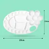 Paleta de plástico com pezinhos flor de ameixa três linhas paleta multimodelo paleta acrílica para aquarela infantil atacado