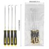 Conjunto de 4 peças de vedação de óleo conjunto de gancho de reparo de pneus ferramenta de proteção automática O-ring extrator chave de fenda conjunto de desmontagem