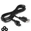 Cable de alimentación de tres conductores con enchufe estándar americano y cola de flor de ciruelo cola de ratón Mickey adaptador para portátil americano cable de CA