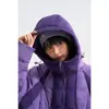 Blackarmada Chaqueta con Capucha de Estilo Funcional para Exteriores de Invierno Bloques de Color Chaqueta de Pluma de Pato Blanca para Hombres y Mujeres My6810