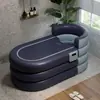 Cubo de Baño Plegable para Adultos, Cubeta para Remojar los Pies de Cuerpo Completo, Tina Espesa para Niños, Cubo de Baño Inflable para el Hogar