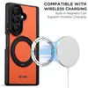 Adequado para capa de telefone com carregamento sem fio Samsung Z Fold 8 Ultra, proteção de 360 graus, fivela de anel rotativa, suporte de suporte magnético no quadro central